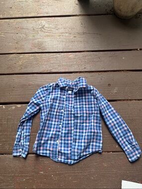 The Children's Place Blue & Pink Plaid Long-Sleeve Button-Down Shirt